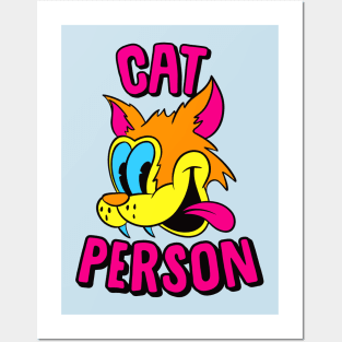 Cat Person Posters and Art